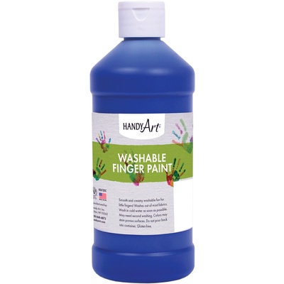 Handy Art 16 oz Washable Finger Paint (Blue)